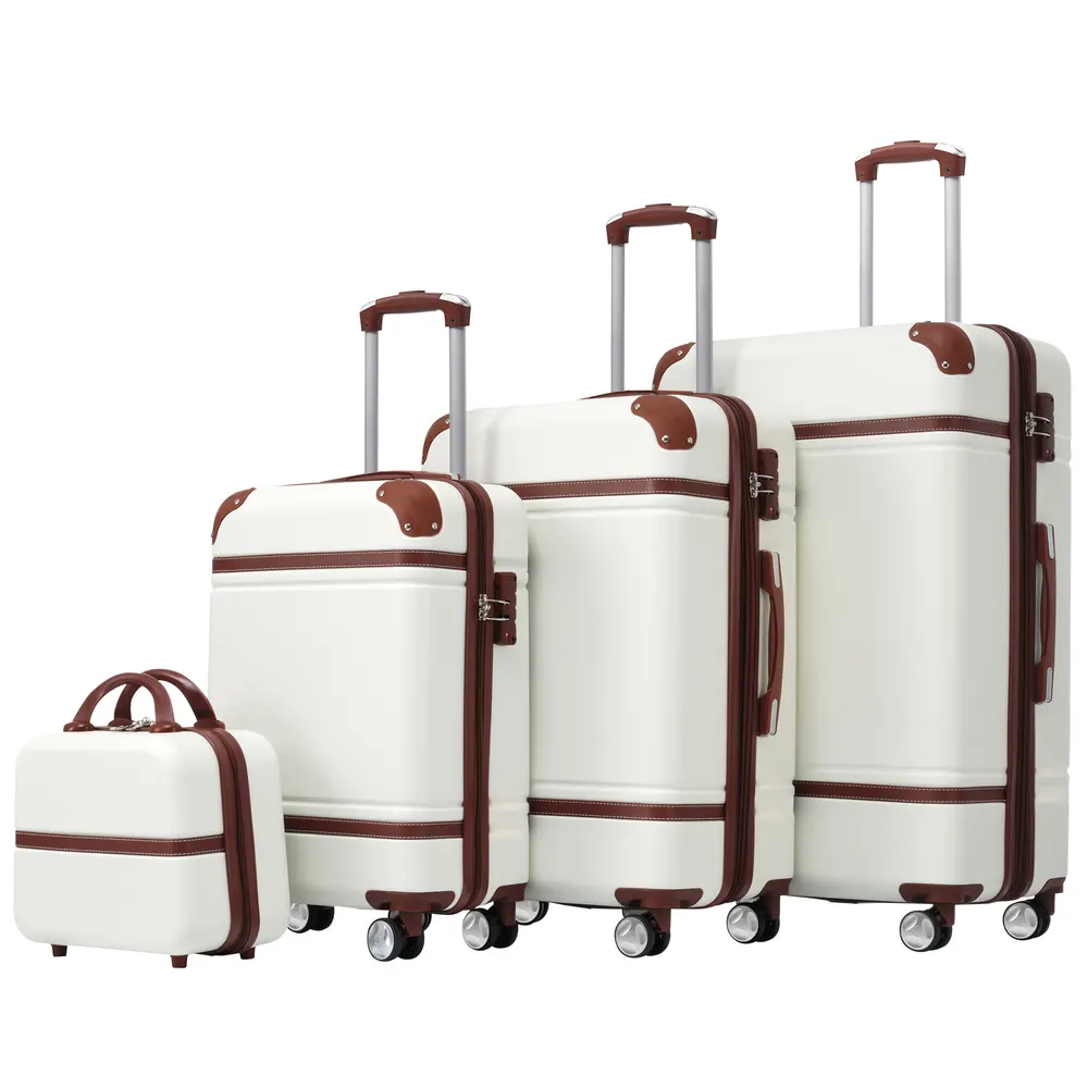 4-Piece Hardshell Spinner Luggage Set with TSA Lock
