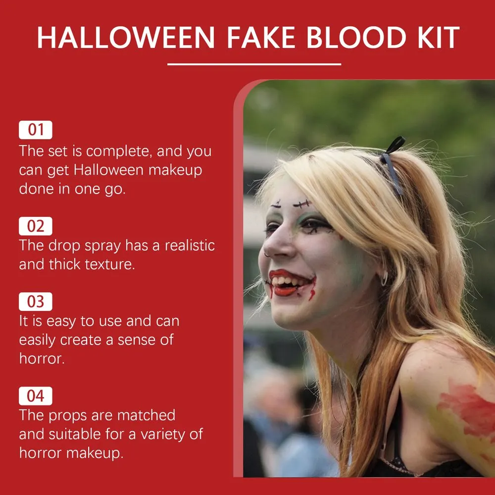Special Effect Fake Blood Makeup Set