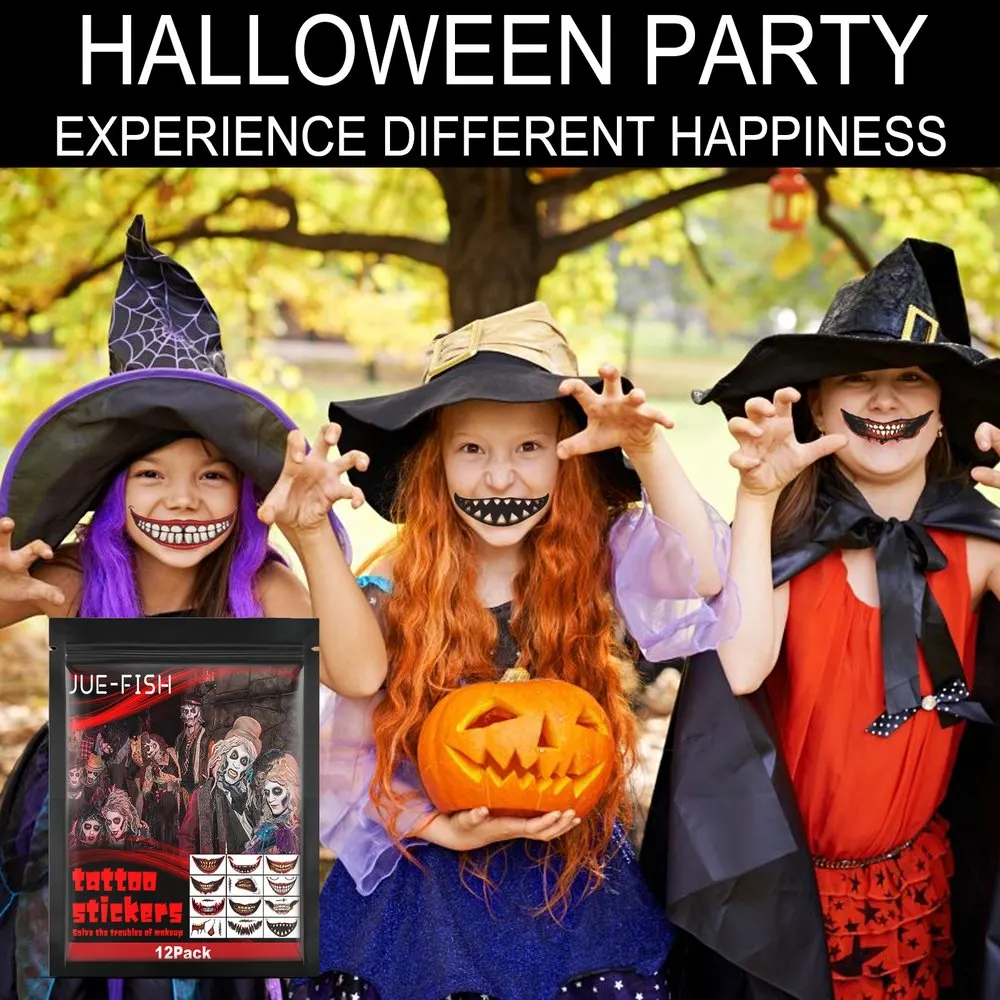 Halloween Horror Temporary Tattoo Stickers