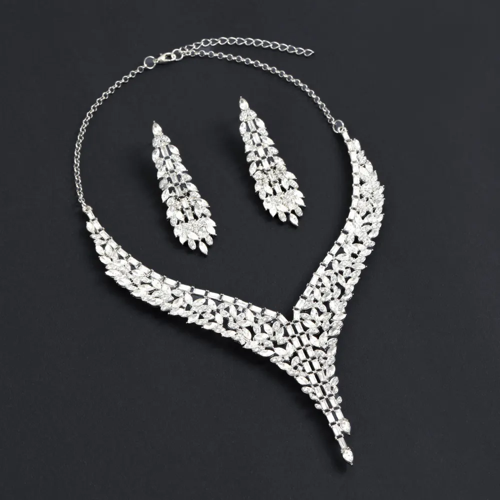 Water Drop Necklace and Earring Set