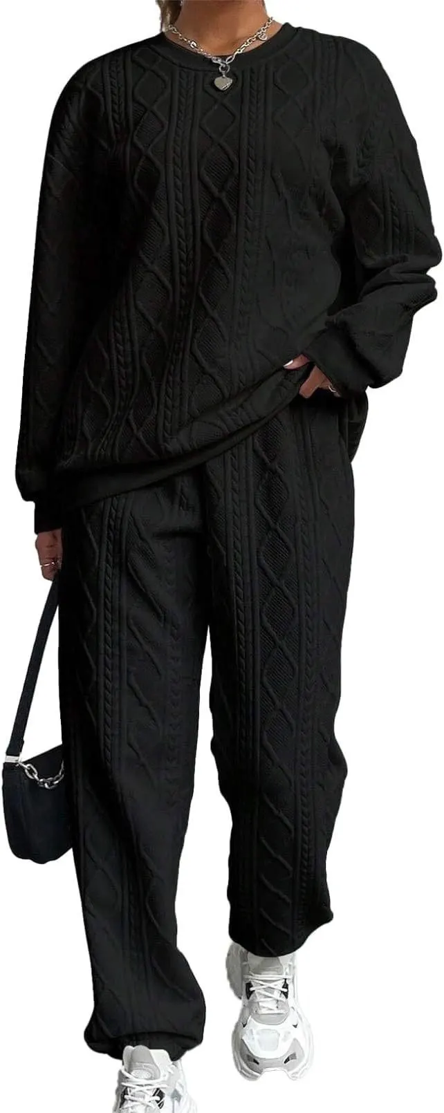 Twist-Front Long Sleeve Top and Leggings Set