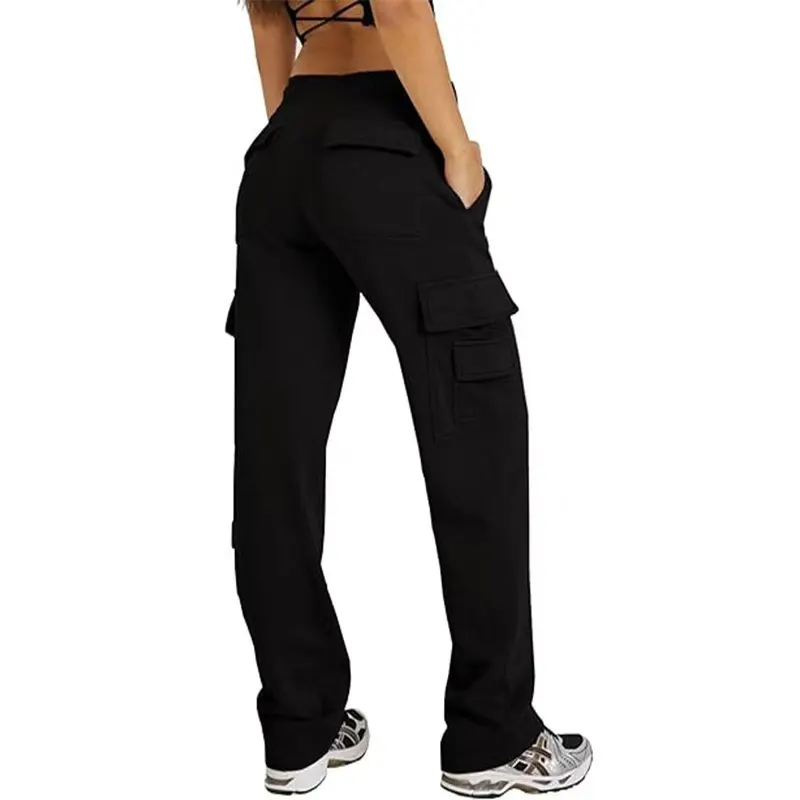 Multi-Pocket Wide-Leg Trousers