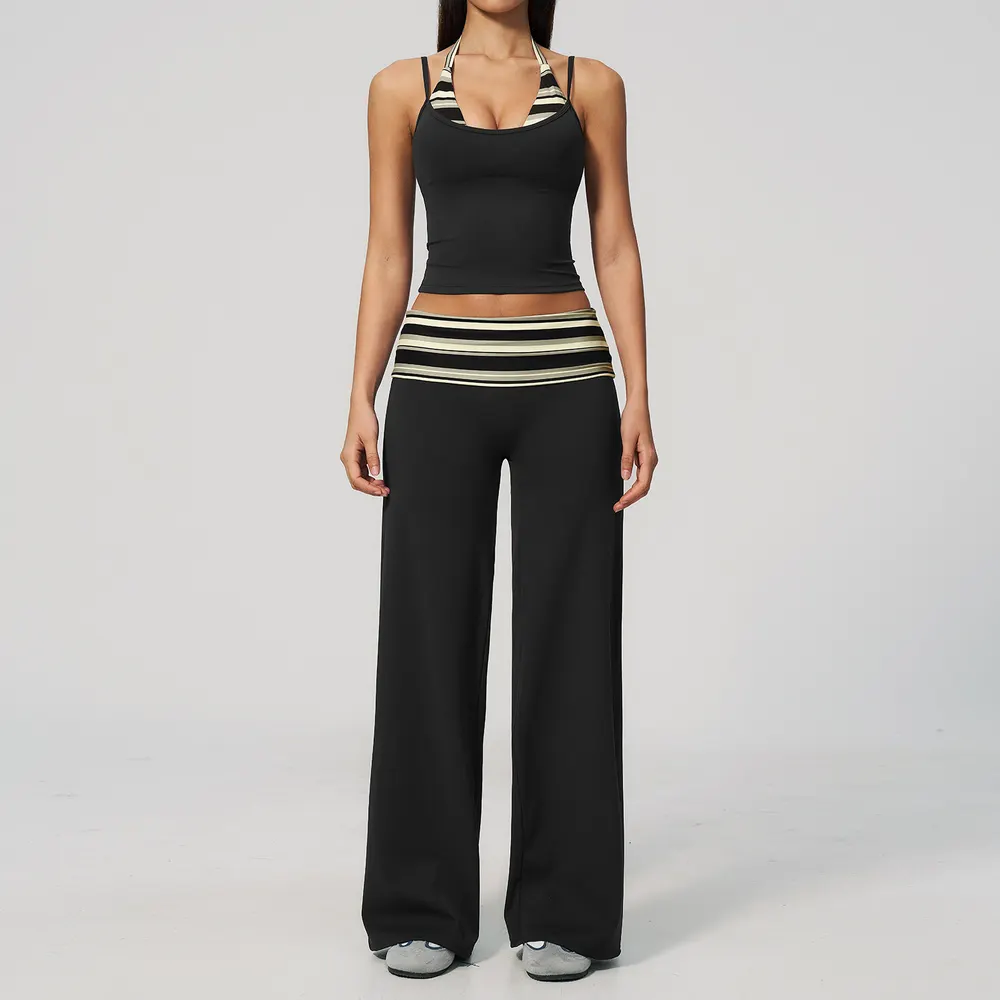 Polka Dot Faux Two-Piece Active Set