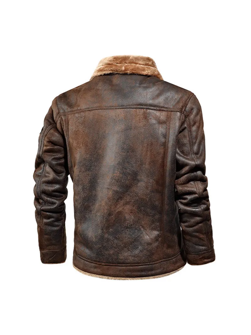Men's Fleece-Lined Fur Coat