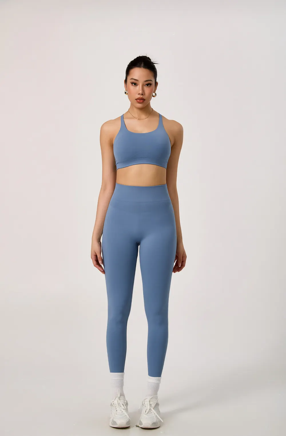 Backless Sports Bra and Long Pant Yoga Set