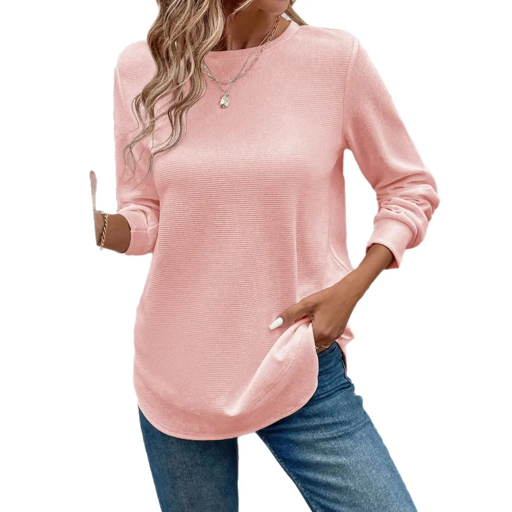 Loose Round Neck Long-Sleeve Sweatshirt