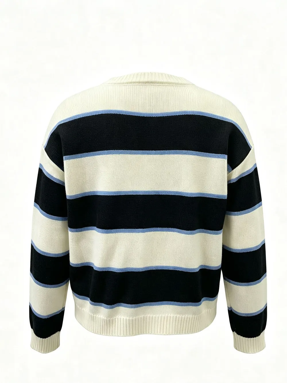 Vintage Striped Loose Knit Sweater