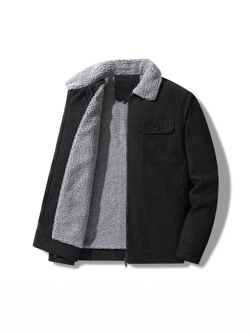Men's Fleece-Lined Corduroy Jacket