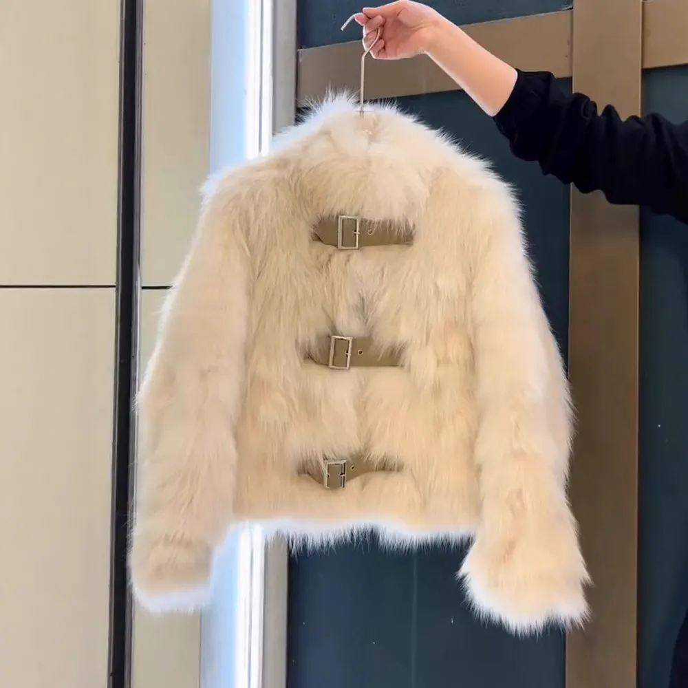 Faux Fox Fur Winter Coat