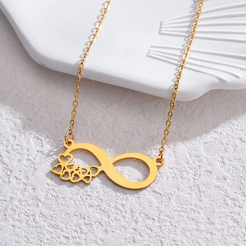 Stainless Steel Infinity Pendant Necklace