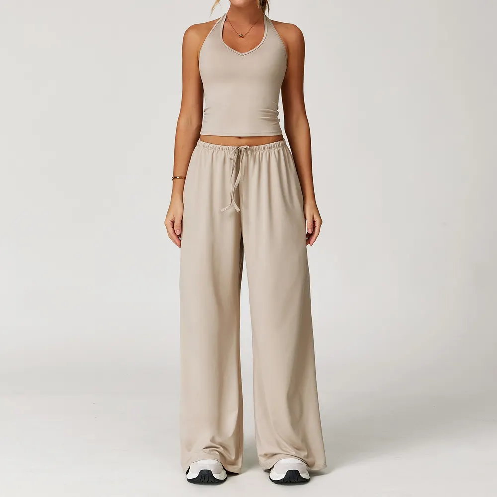 Brushed Quick-Dry Strappy Back Yoga Set