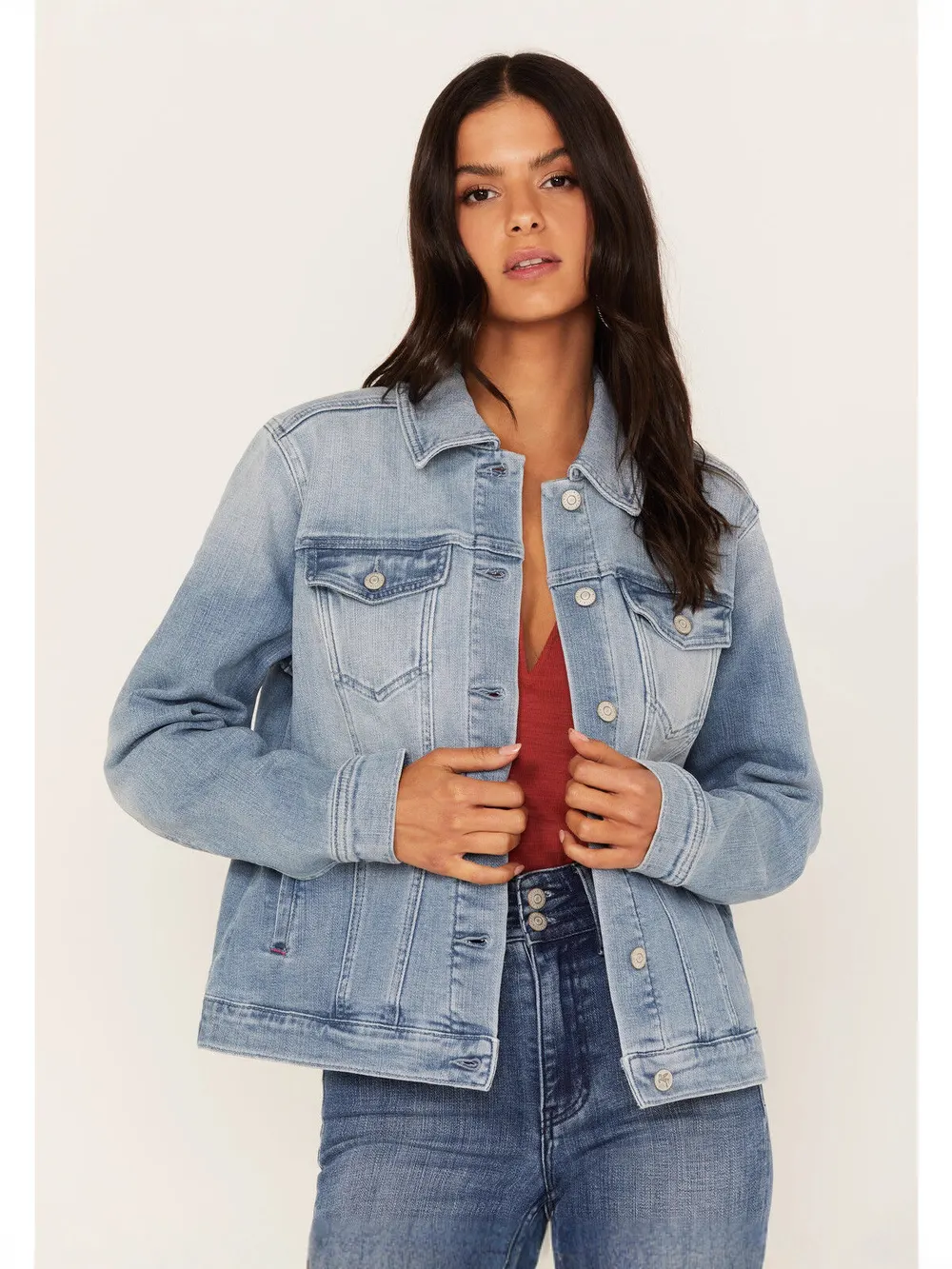 Light Wash Relaxed Denim Trucker Jacket