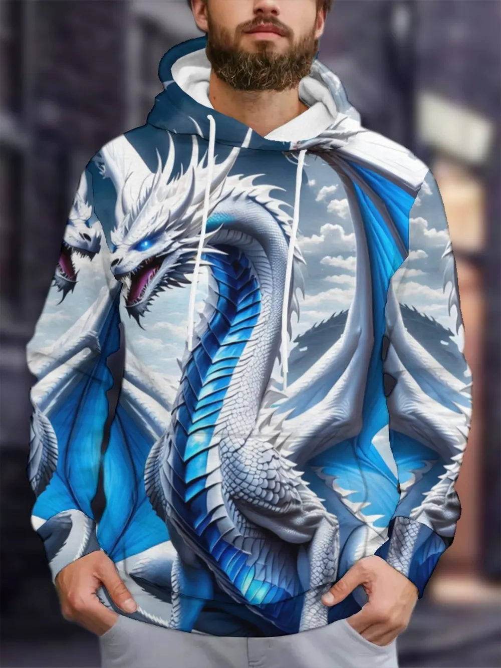 3D Animal Print Hoodie