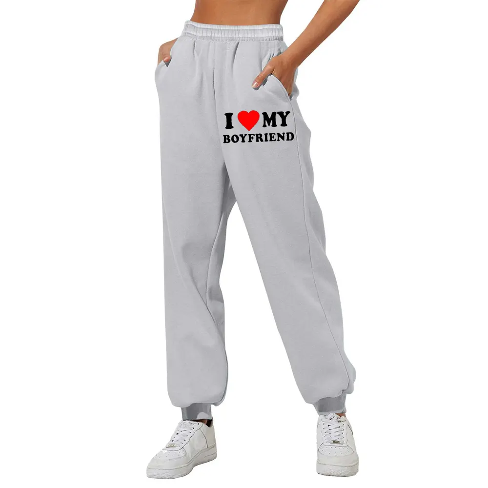 Graphic Print Straight-Leg Sweatpants