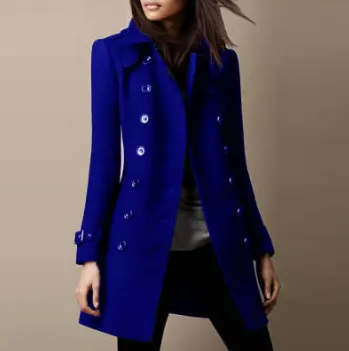 Double-Breasted Loose Wool Overcoat