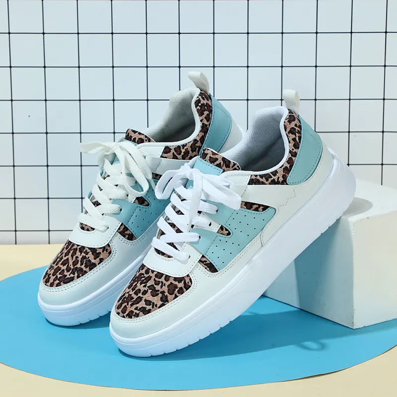Platform Lace-Up Sneakers with Mesh Lining