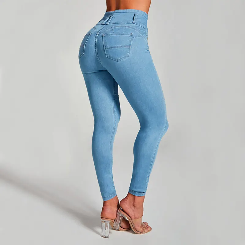 High Waist Stretch Skinny Jeans