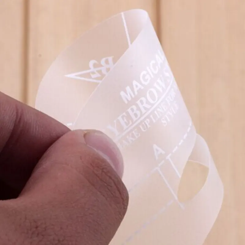 24-Piece Transparent Eyebrow Stencil Set