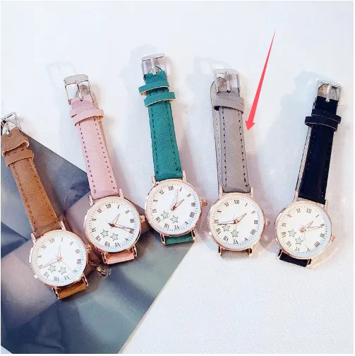Round Dial Quartz Watch on Slim Strap