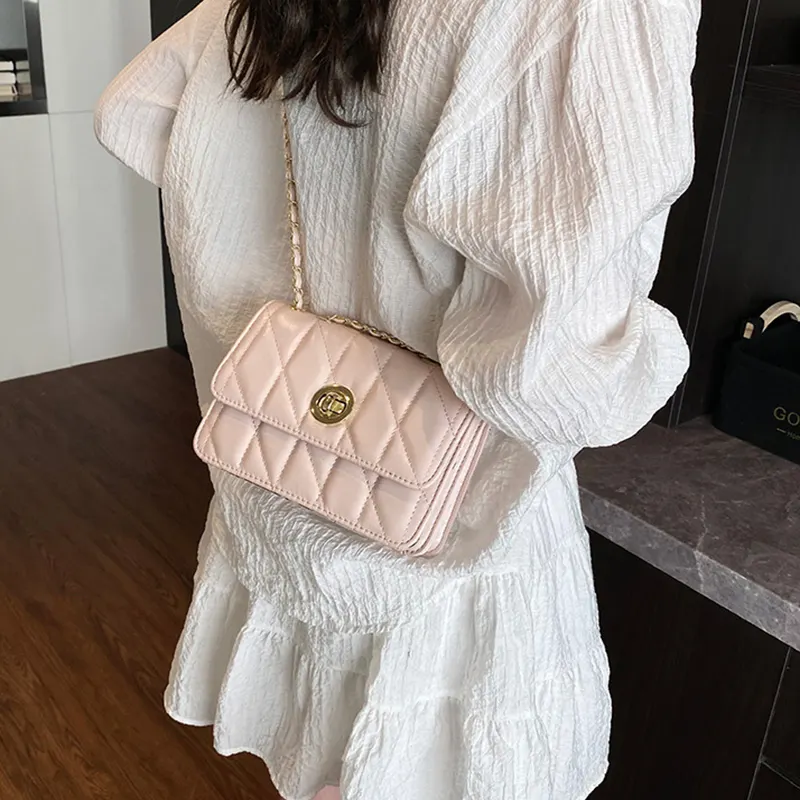 Chain Strap PU Shoulder Bag