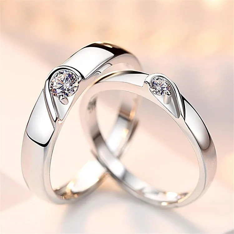 Silver Tone Heart Ring
