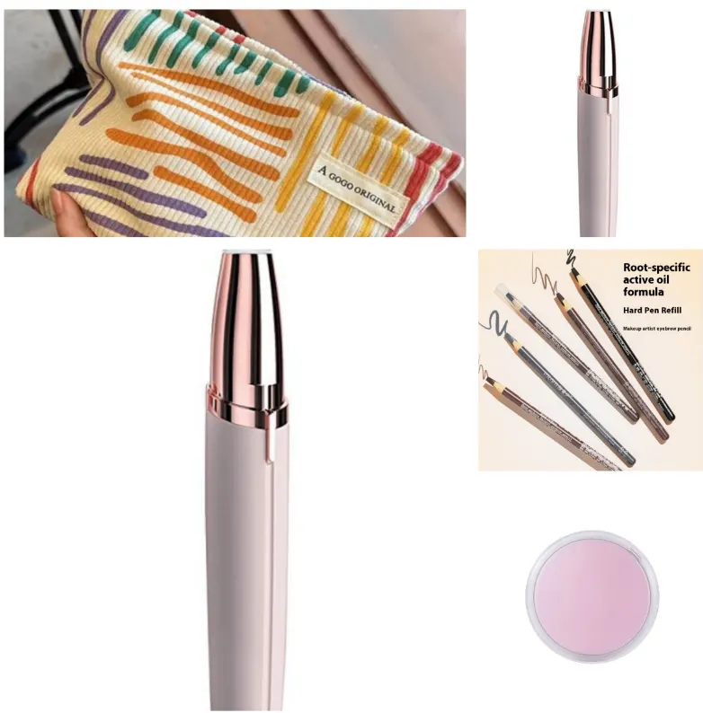 Gold-Plated Precision Eyebrow Trimmer