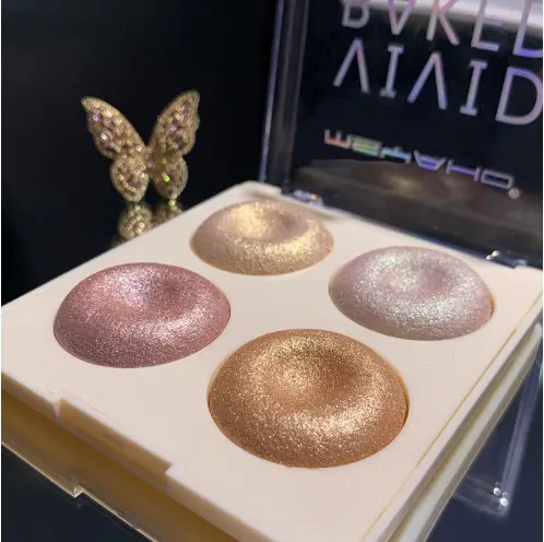Four-Color Baked Shimmer Highlighter Palette