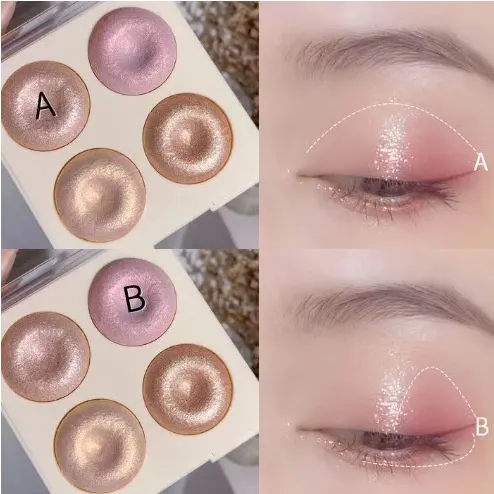 Four-Color Baked Highlighter Palette