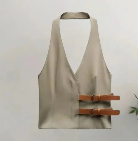 Slim Fit Halter Neck Vest