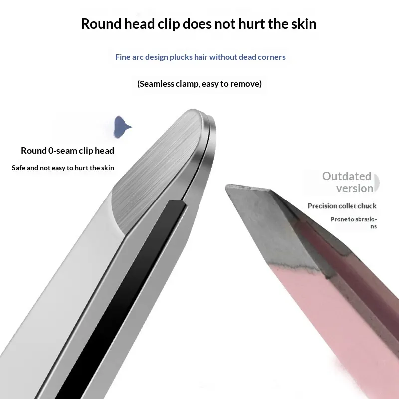 Round-Tip Stainless Steel Safety Tweezers