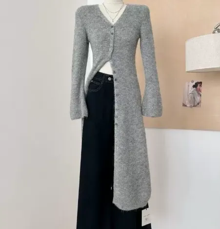 Loose Longline Knit Cardigan
