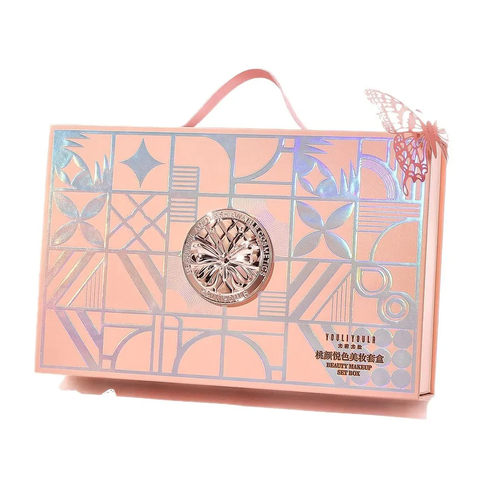 Peach-Toned 9-Piece Makeup Set