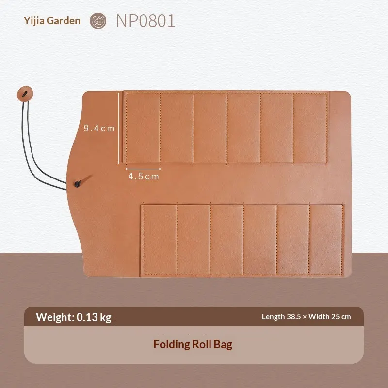 Leather Folding Roll Bag