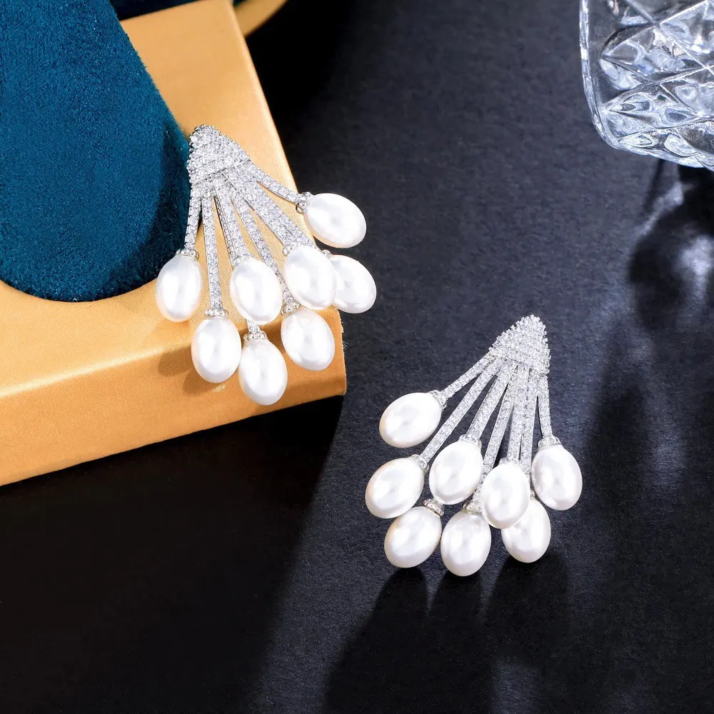 Teardrop Bouquet Flower Earrings