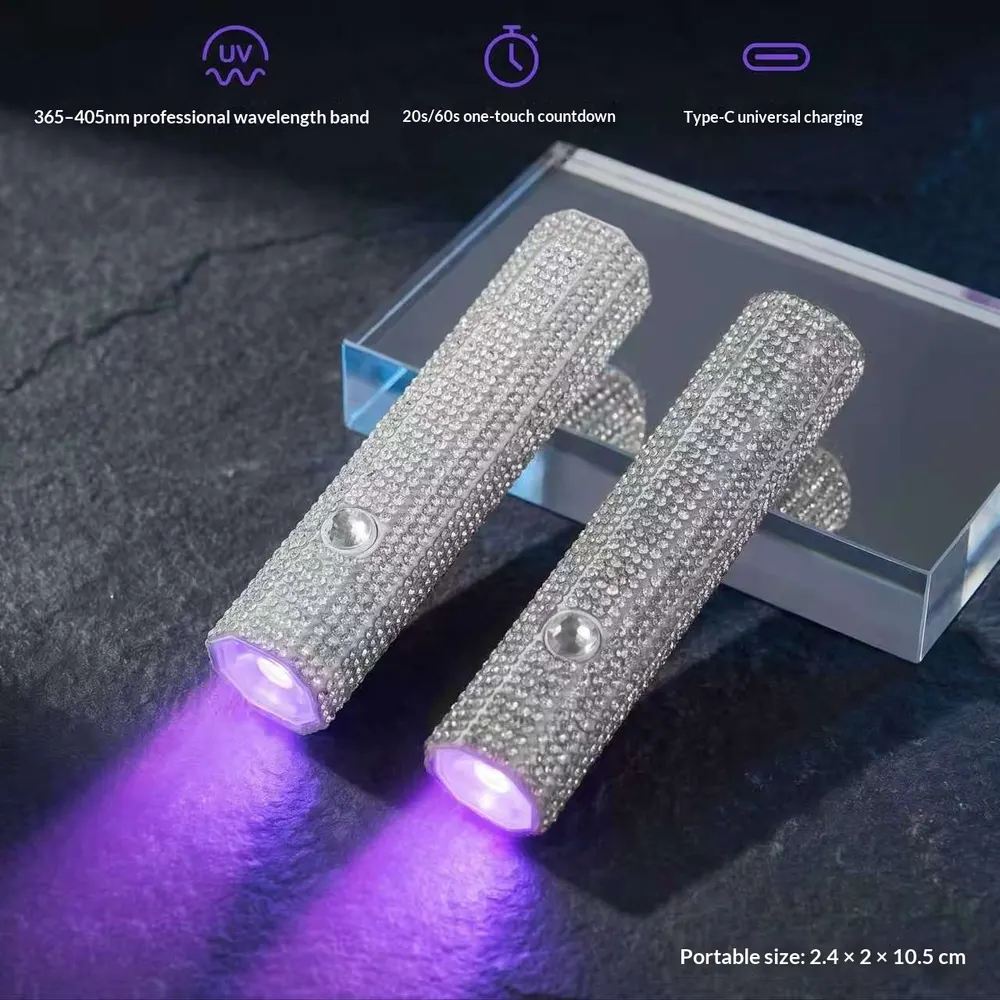 Handheld Crystal-Set Nail Lamp
