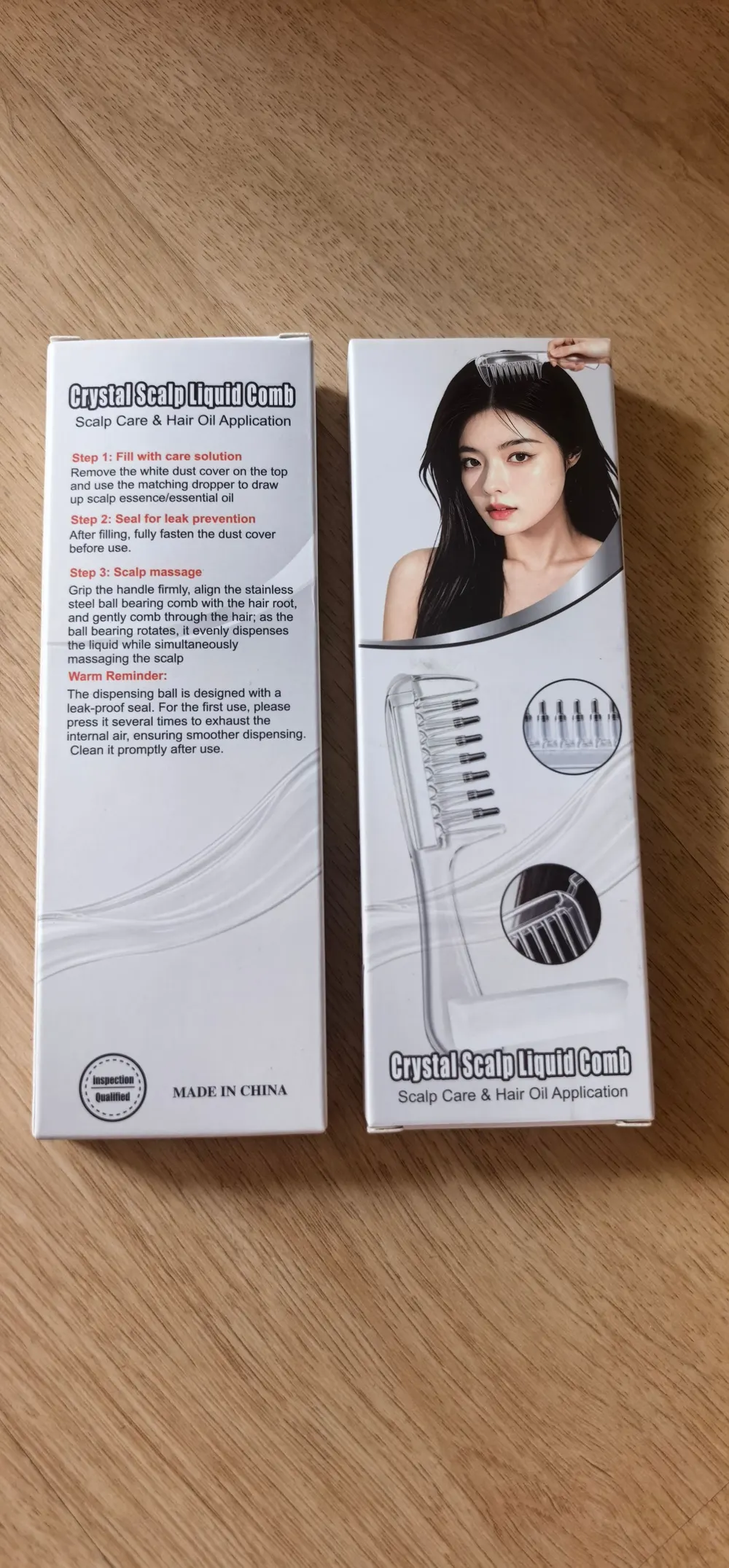 Liquid-Guiding Scalp Massage Comb