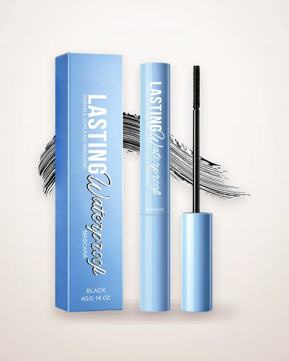 Long-Wear Waterproof Black Mascara