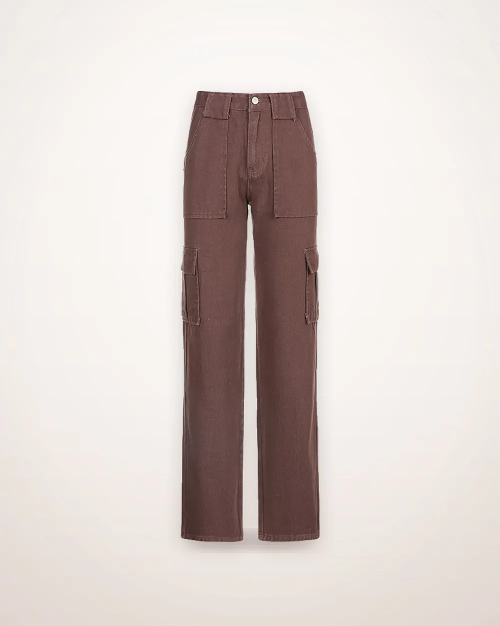 Relaxed Cotton Cargo Trousers