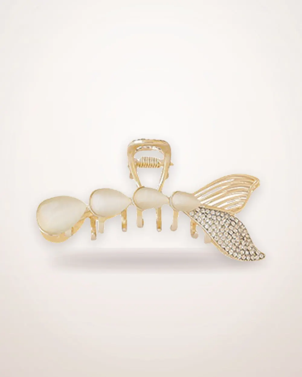 Fish Tail Pearl Hair Clip