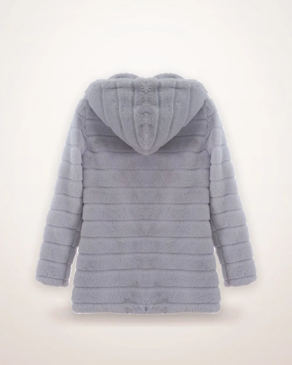 Longline White Winter Coat