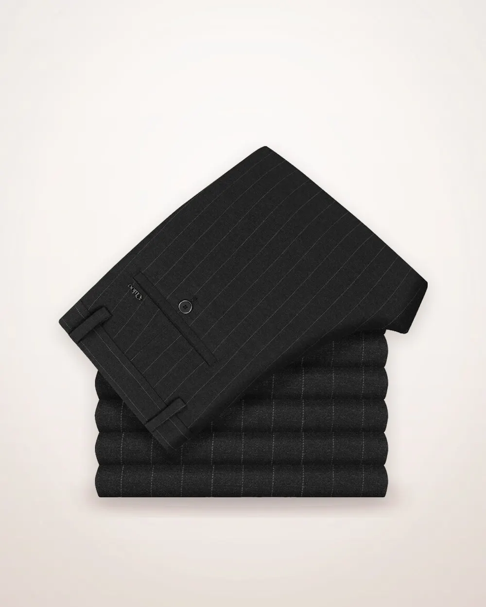 Men's Striped Straight-Leg Summer Trousers
