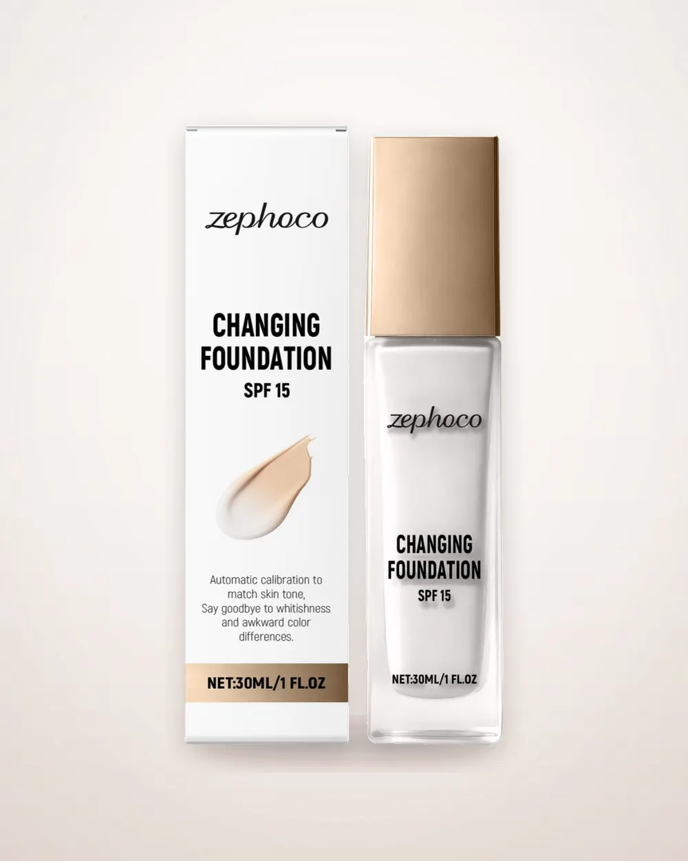 Temperature-Reactive Toning Liquid Foundation