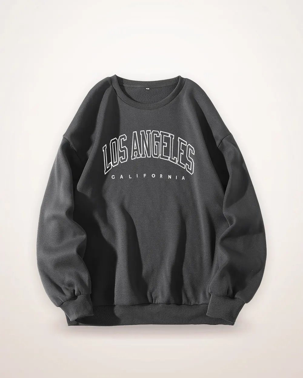 Letter Print Crew Neck Sweatshirt