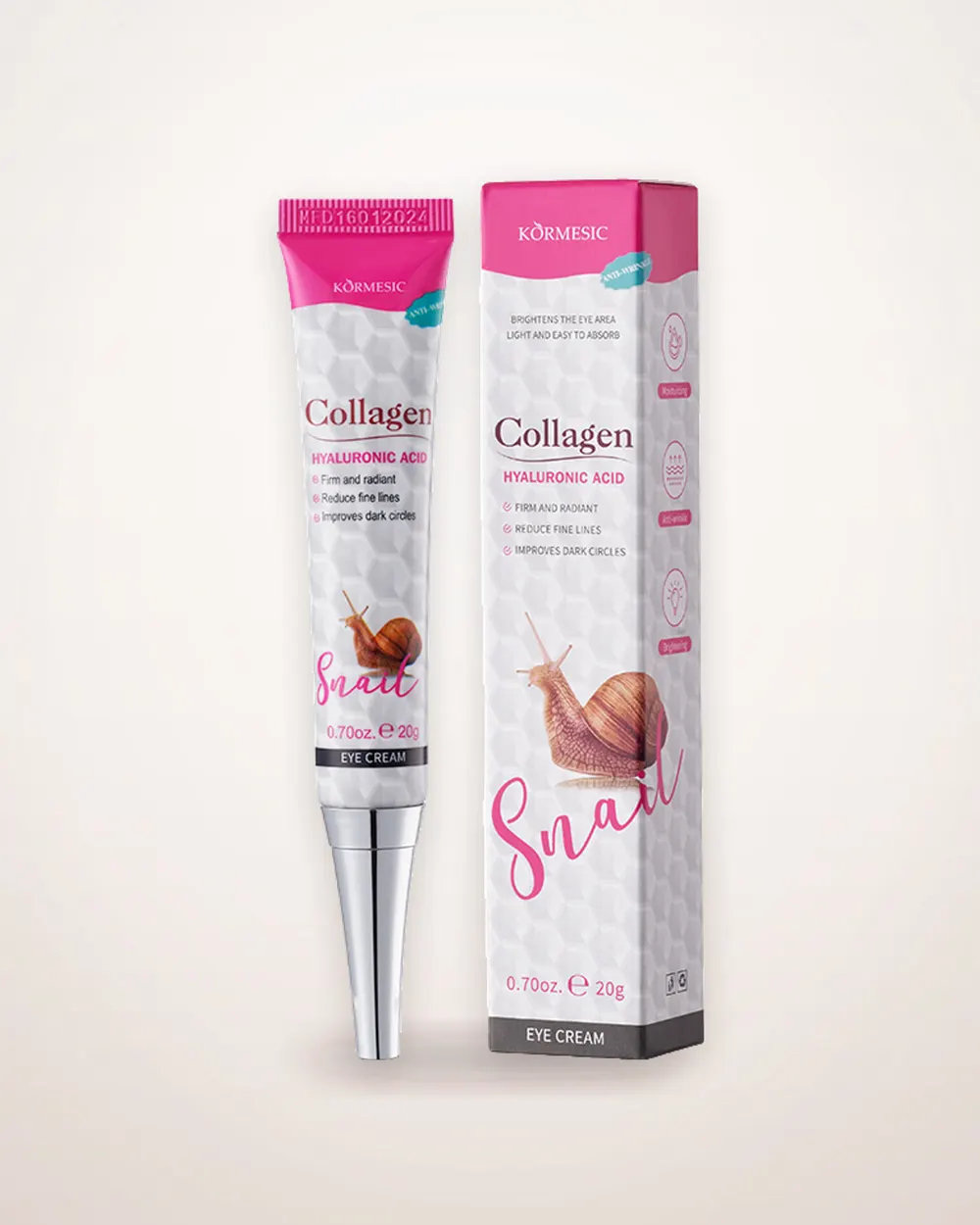 Snail Collagen Eye Cream with Hyaluronic Acid