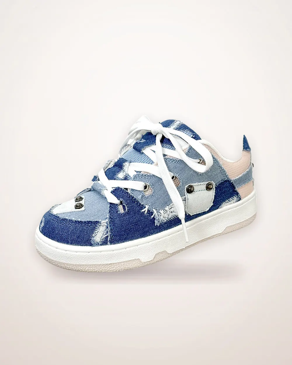 Canvas Low-Top Lace-Up Sneakers