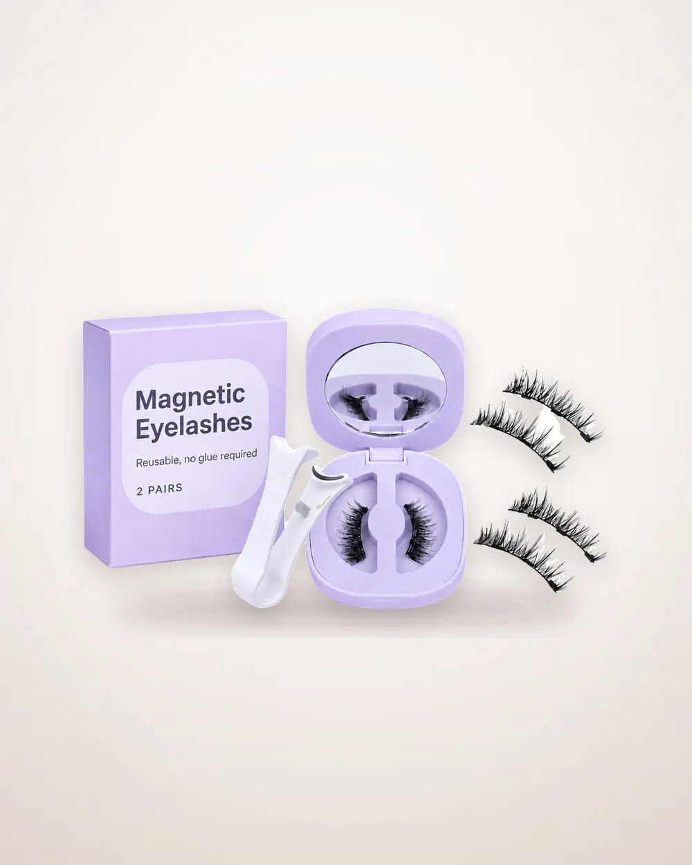 Magnetic False Eyelashes, Two Pairs