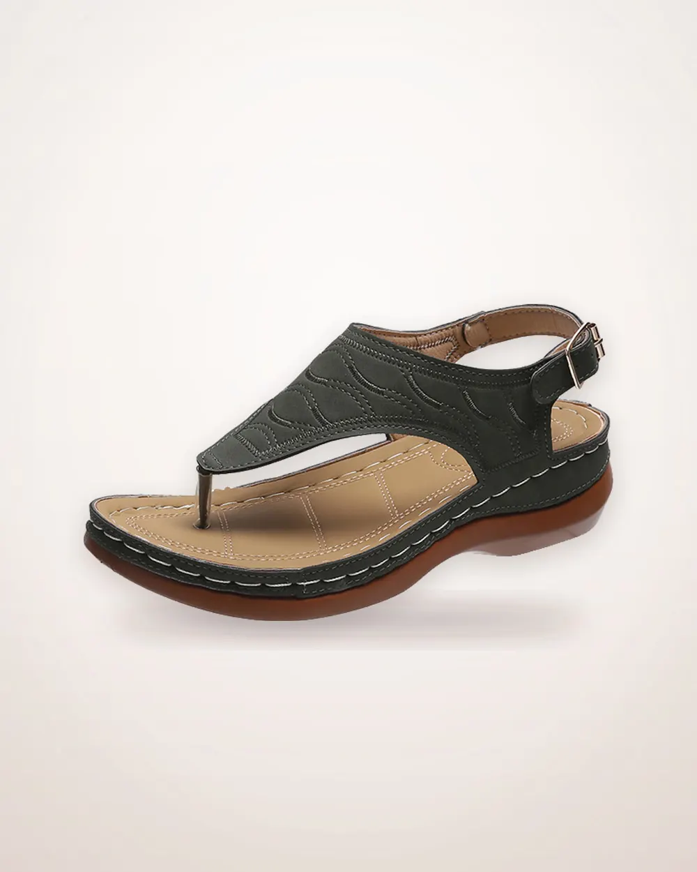 Wedge Heel Flip Flop Sandal