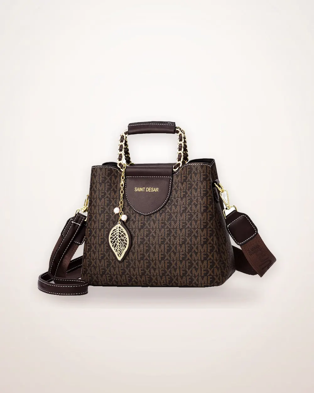 Vintage Print Bucket Handbag