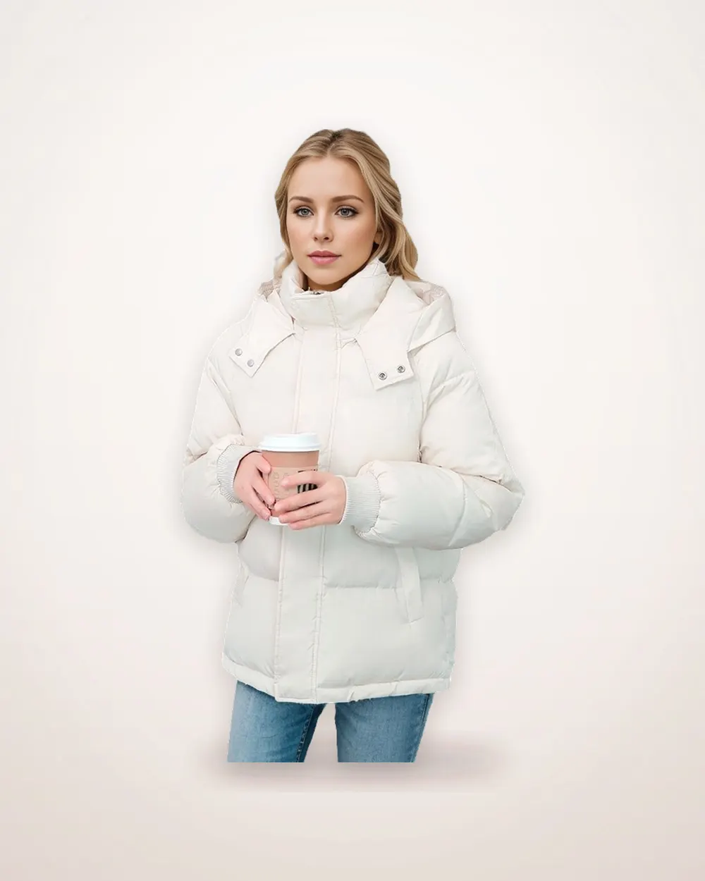 Loose Padded Down-Cotton Coat