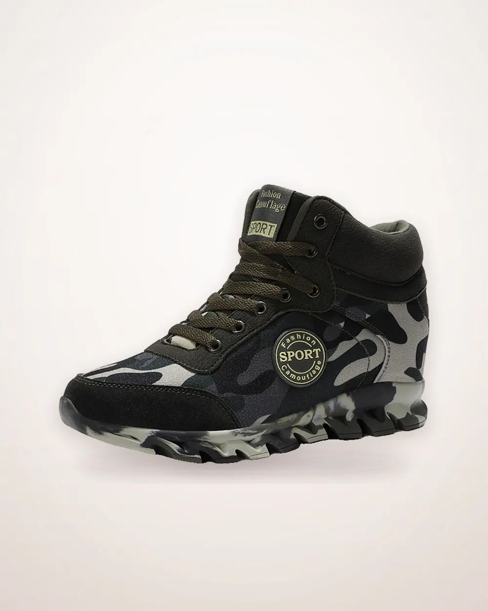 Green Camouflage Canvas Sneakers